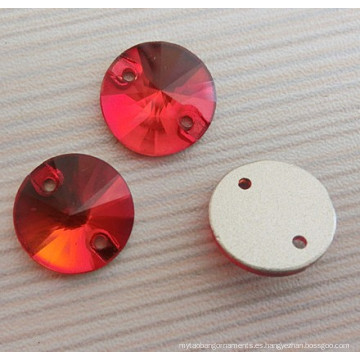 Red Light Siam Flat Back Buttons Botones de costura para el vestido